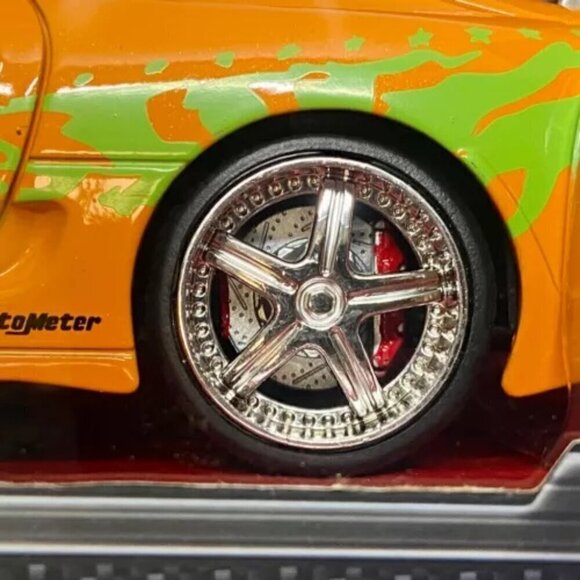 Jada Fast & Furious Brian's Toyota Supra Orange 1:24 Die-cast Model Car NIP - Picture 8 of 16